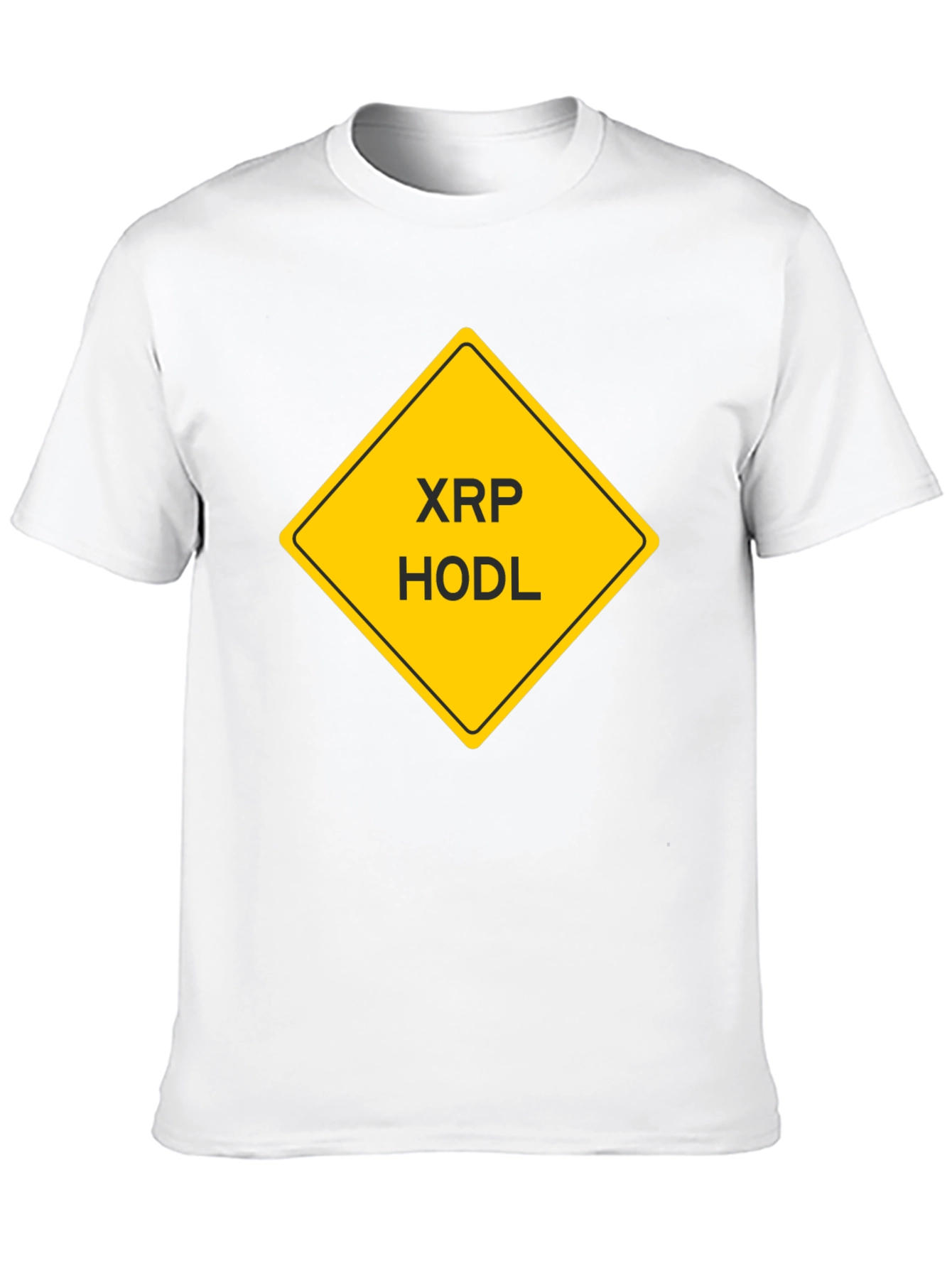 XRP HODL Crypto T-Shirt - Black Cotton Tee