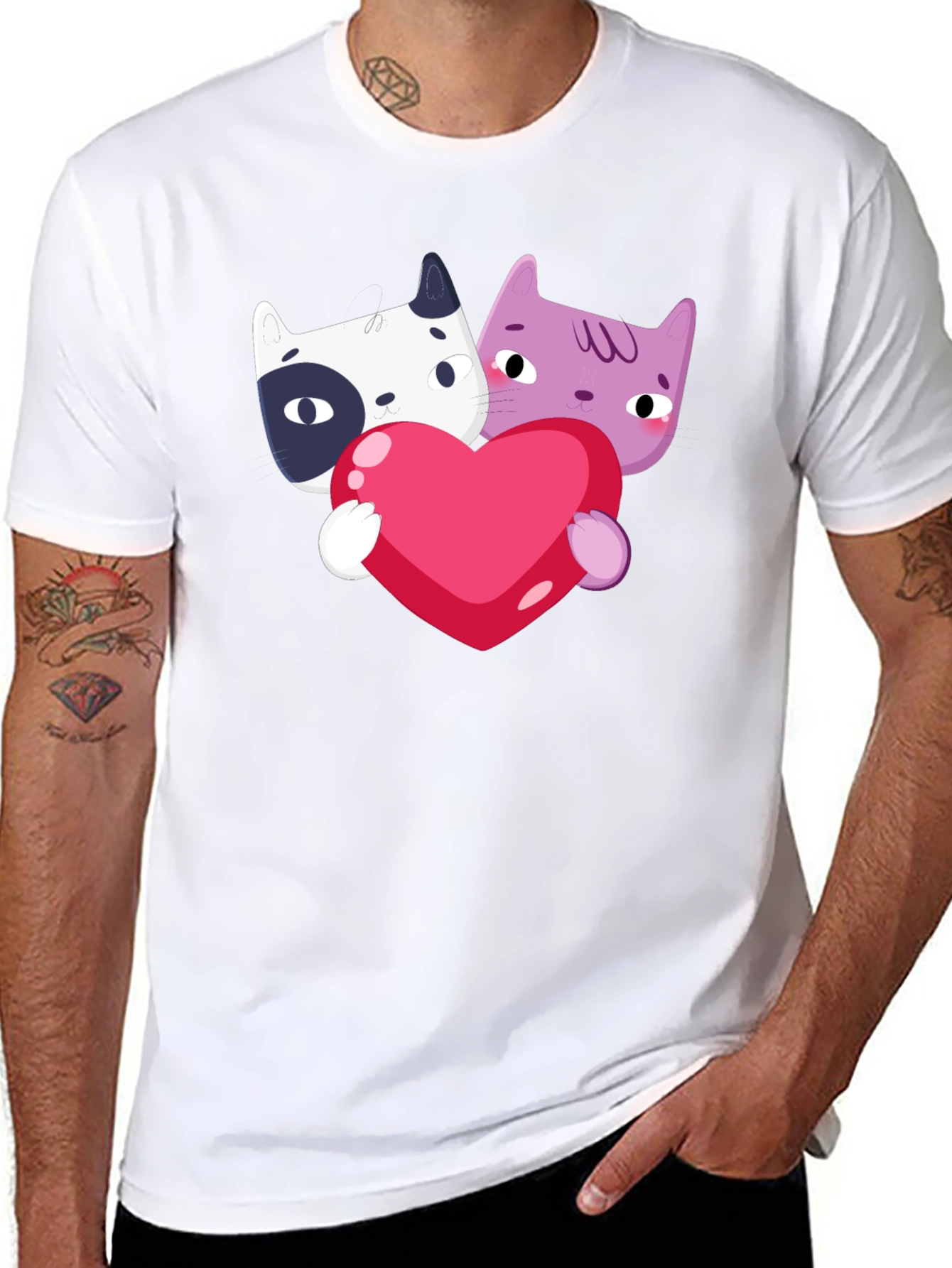 Cute Cat Love T-Shirt