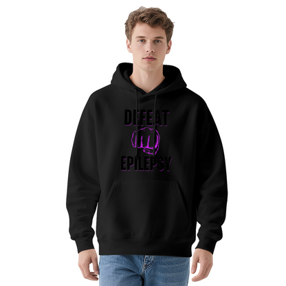 Defeat Epilepsy Awareness Hoodie Purple Fist