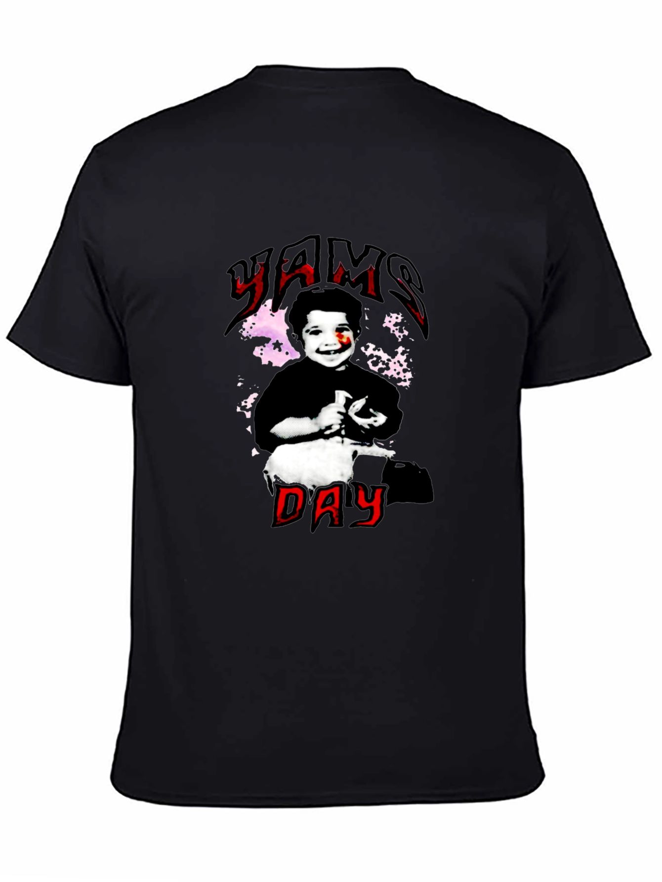 Yams Day Black Graphic Tee