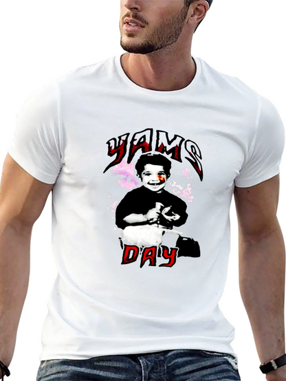 Yams Day Black Graphic Tee