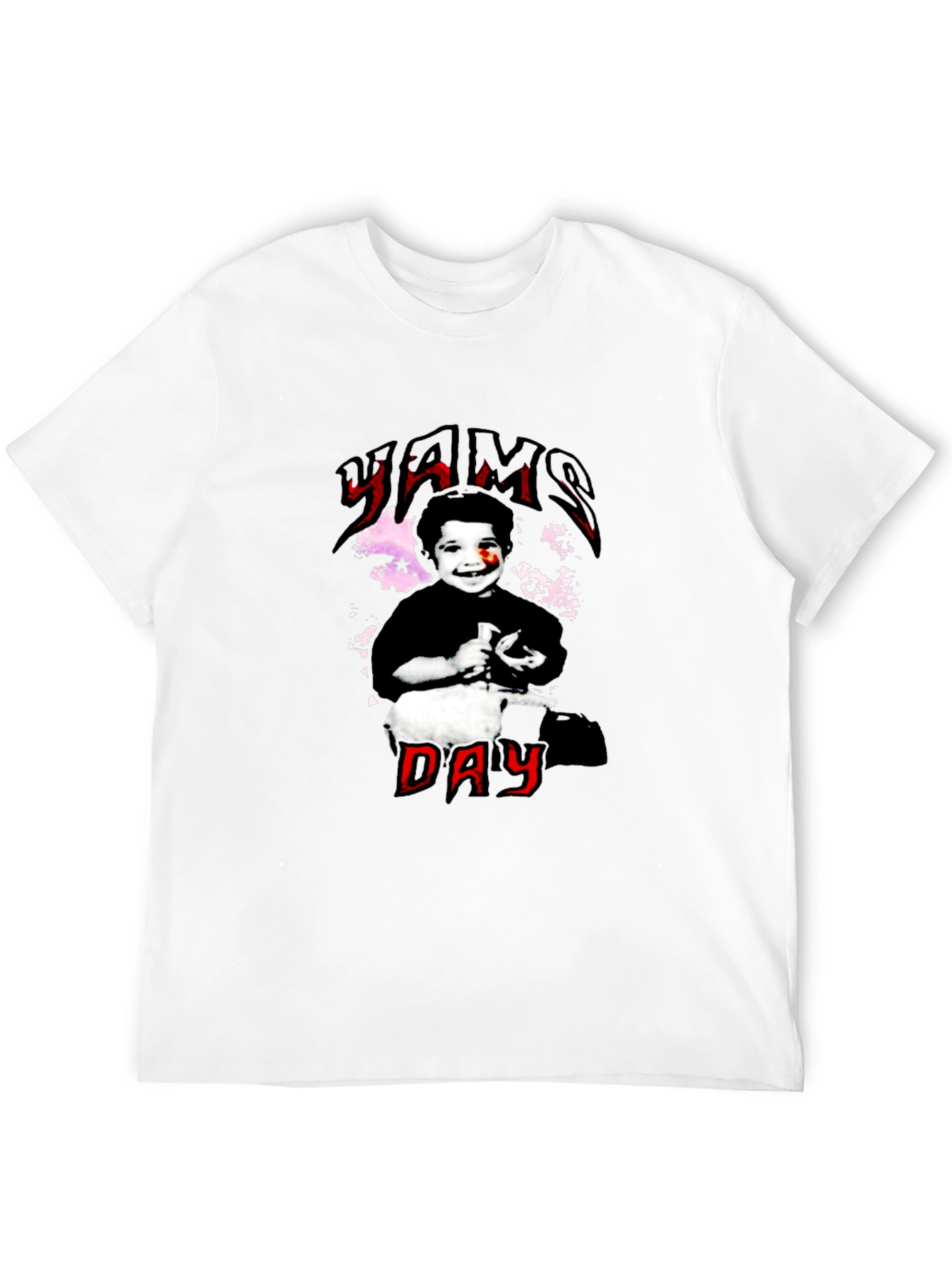 Yams Day Black Graphic Tee