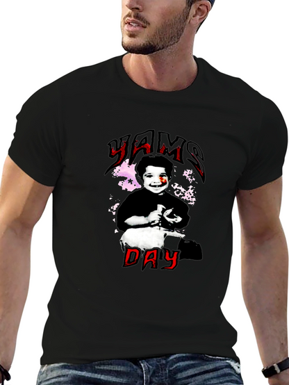 Yams Day Black Graphic Tee