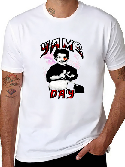 Yams Day Black Graphic Tee