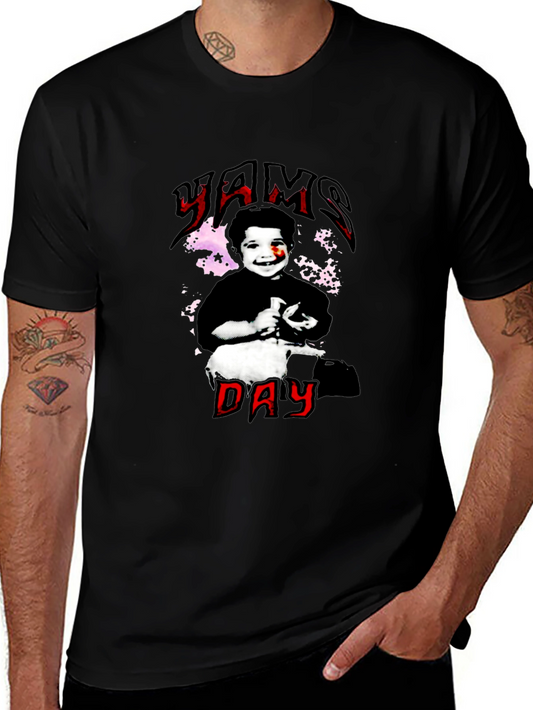 Yams Day Black Graphic Tee