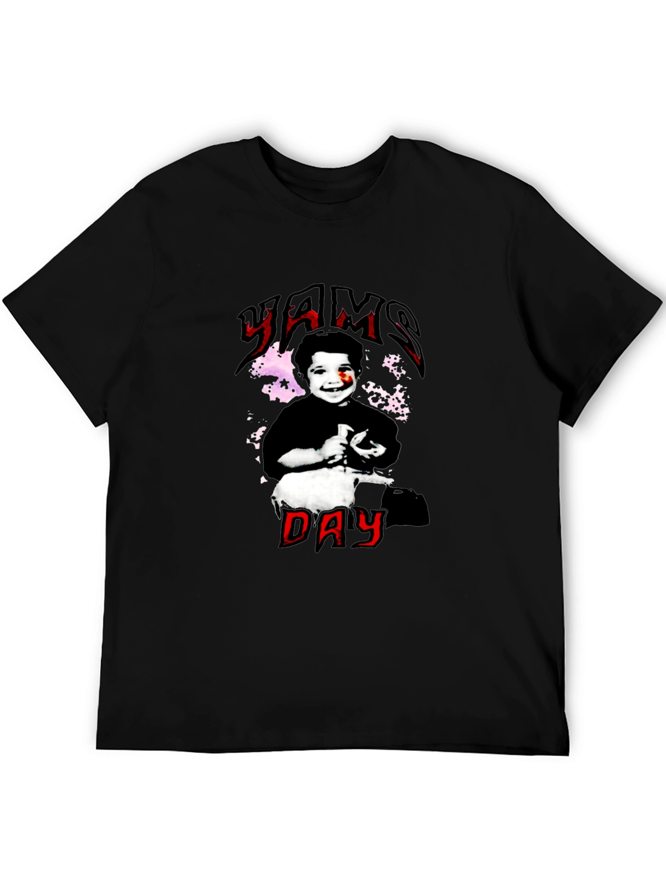 Yams Day Black Graphic Tee