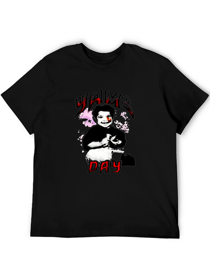 Yams Day Black Graphic Tee