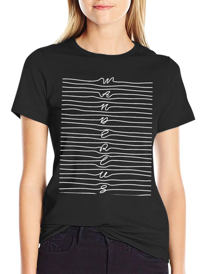 Wanderlust Graphic Print T-Shirt - Black