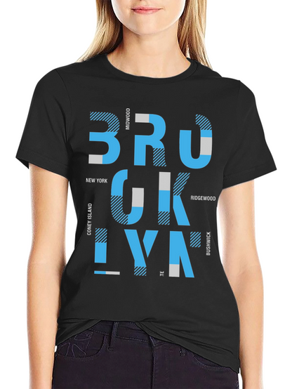 Brooklyn Graphic Print Mens Black T-Shirt