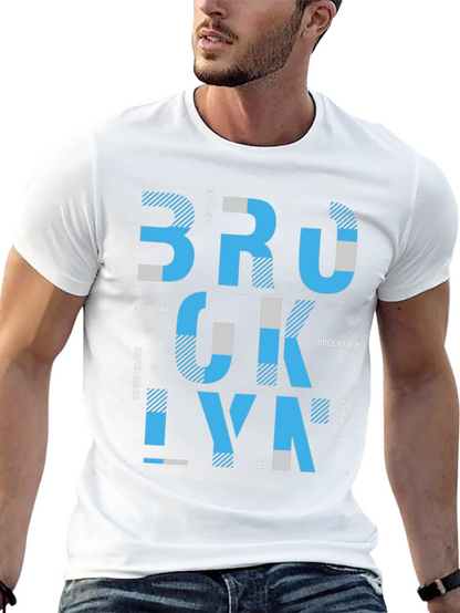 Brooklyn Graphic Print Mens Black T-Shirt