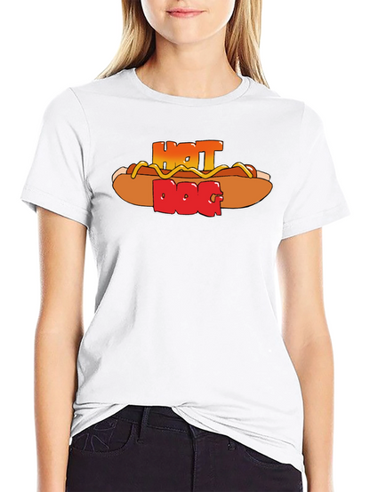 Hot Dog Graphic Print Tee