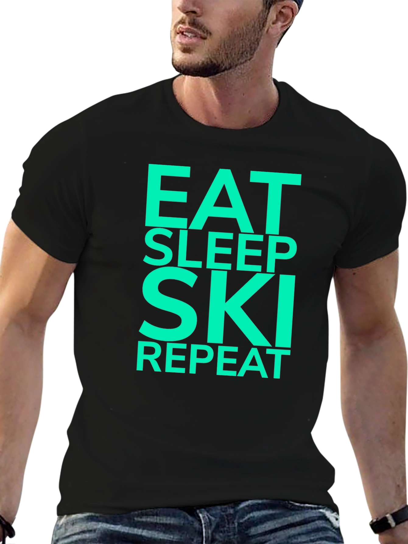 Eat Sleep Ski Repeat T-Shirt