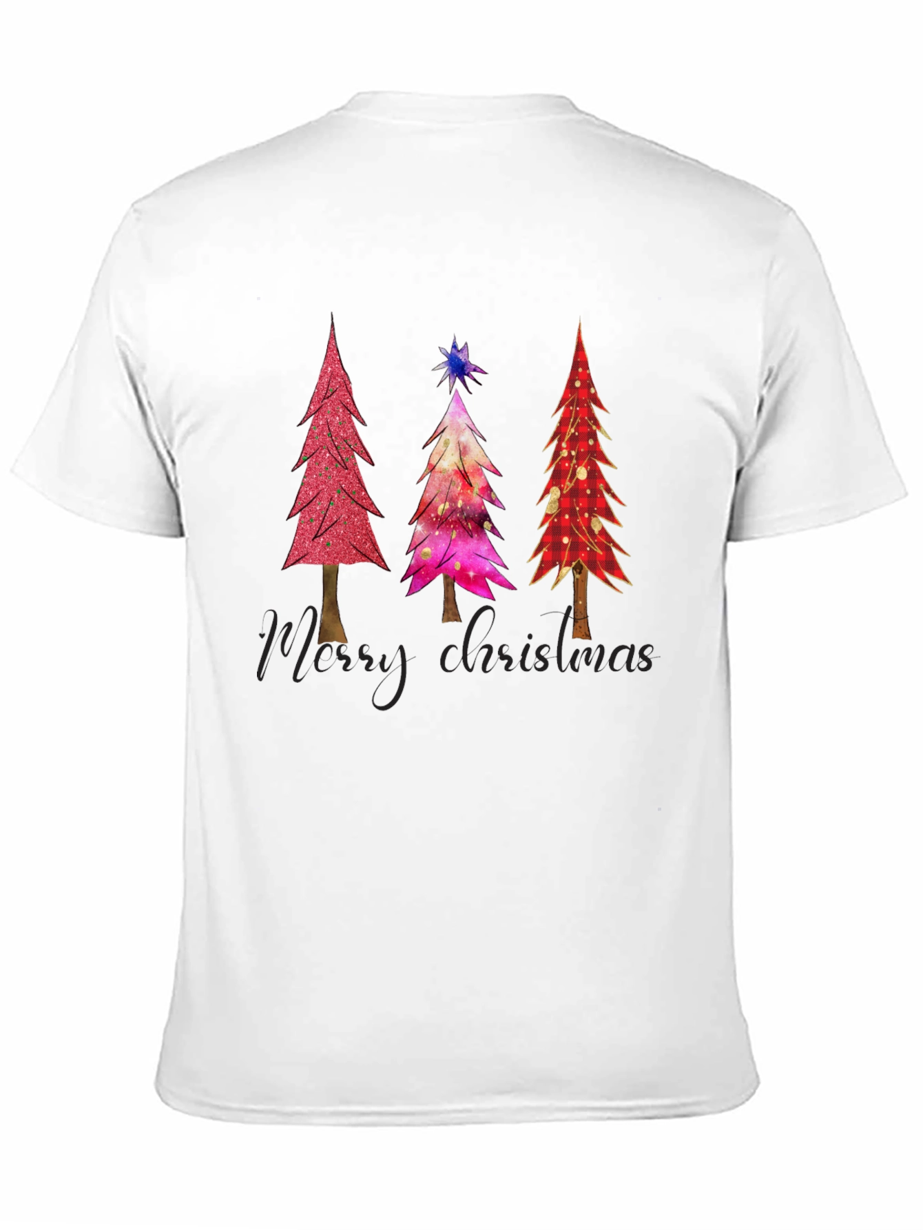 Christmas Tree Graphic Tee - Holiday Festive Shirt