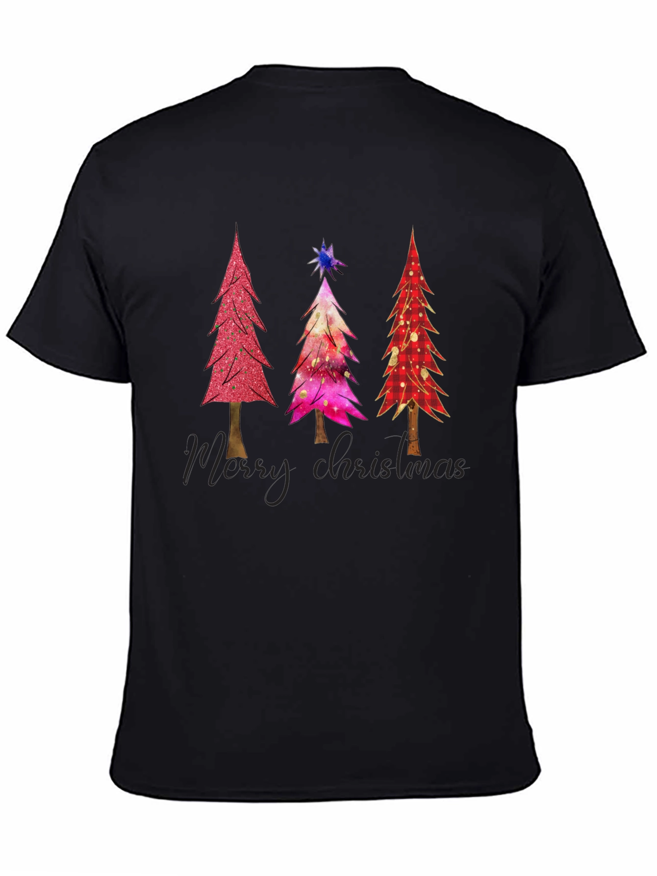 Christmas Tree Graphic Tee - Holiday Festive Shirt