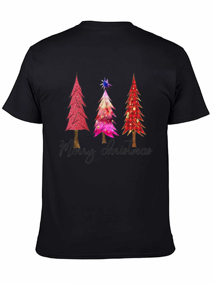 Christmas Tree Graphic Tee - Holiday Festive Shirt