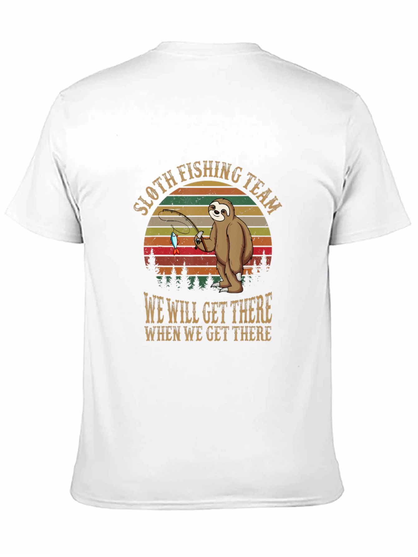 Sloth Fishing Team T-Shirt: Funny & Unique Design
