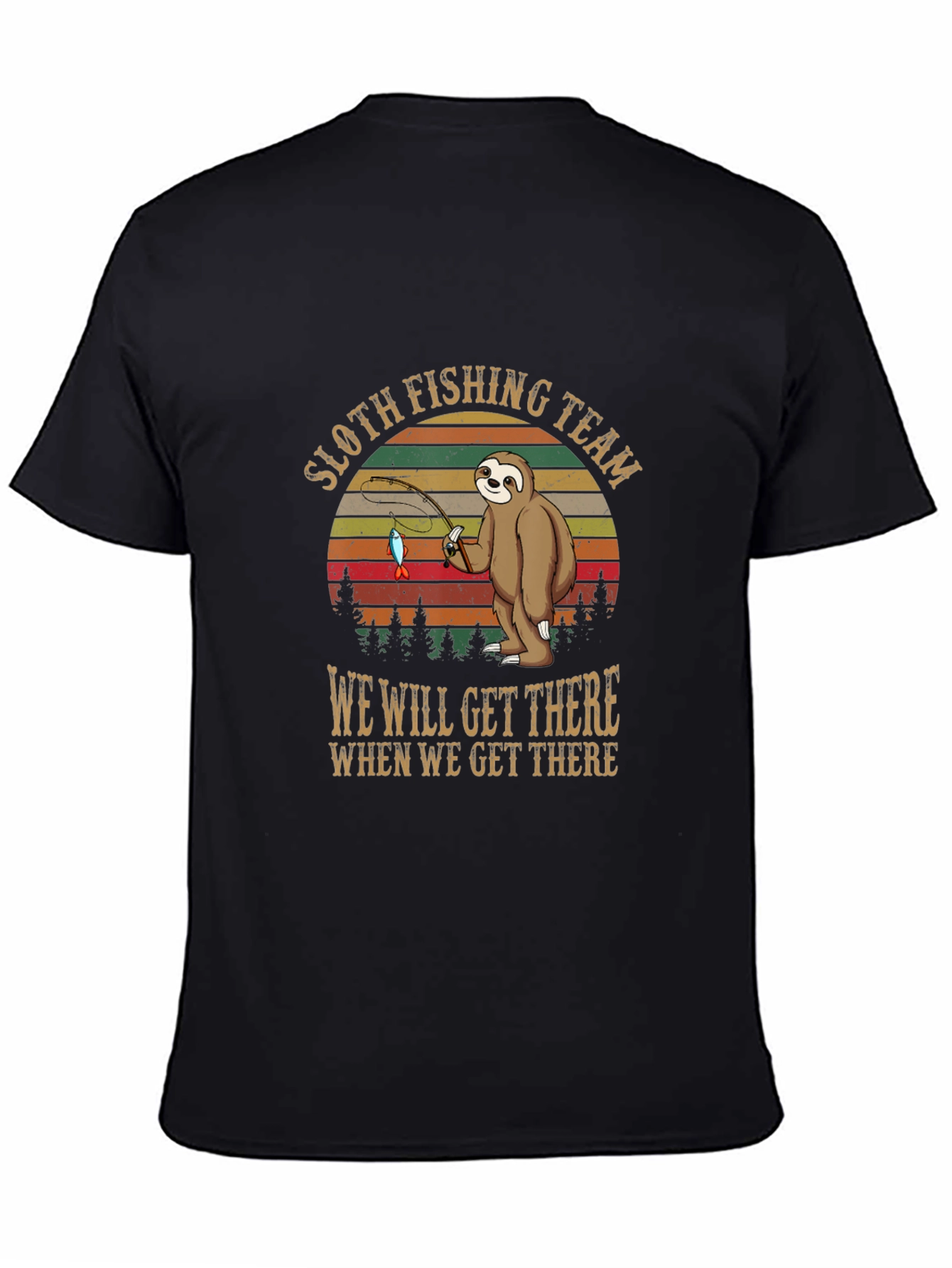 Sloth Fishing Team T-Shirt: Funny & Unique Design