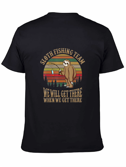 Sloth Fishing Team T-Shirt: Funny & Unique Design