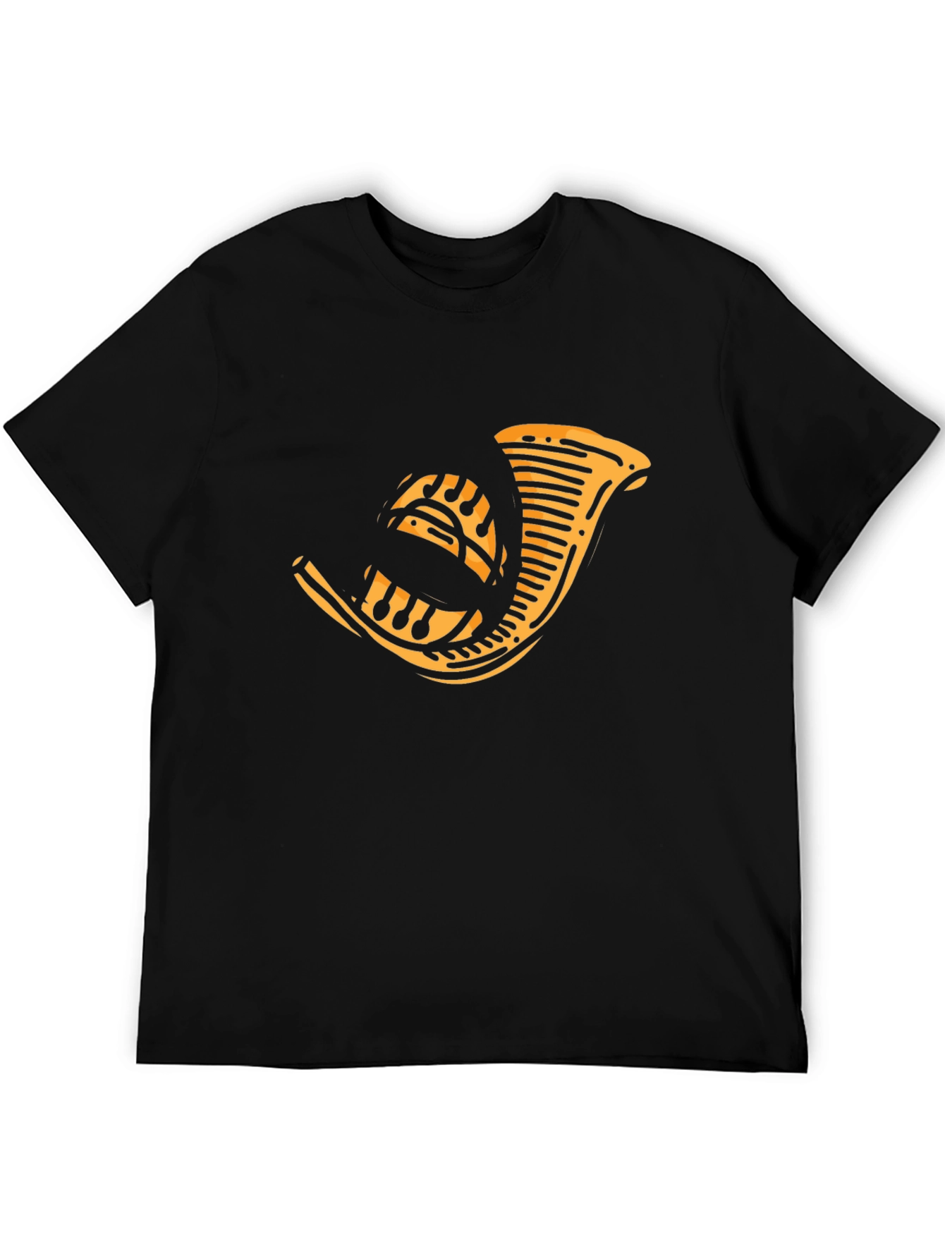 Hunting Horn Graphic T-Shirt - Black