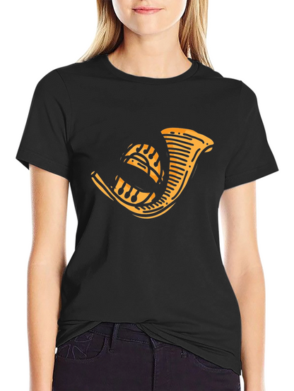 Hunting Horn Graphic T-Shirt - Black