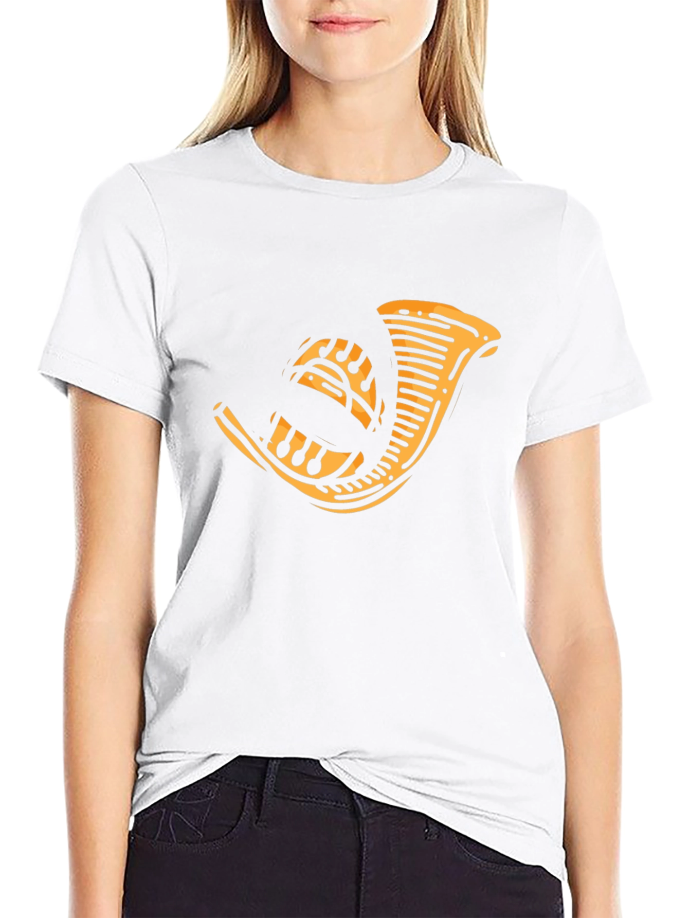 Hunting Horn Graphic T-Shirt - Black