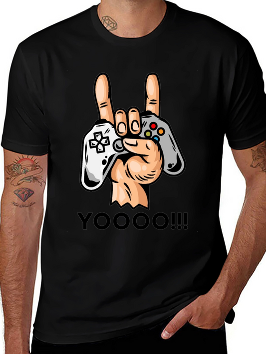 Gamers Rock On T-Shirt - Controller Graphic Tee