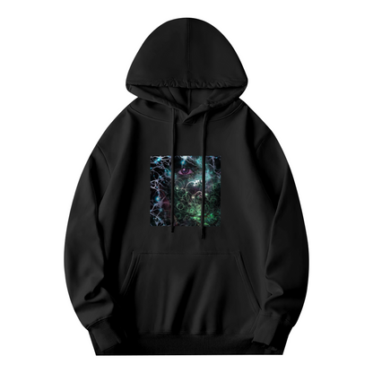 Cyber Glowing Mystical Eye Dark Hoodie