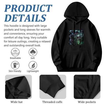 Cyber Glowing Mystical Eye Dark Hoodie