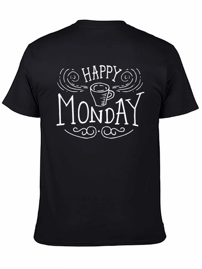 Happy Monday Coffee Graphic T-Shirt