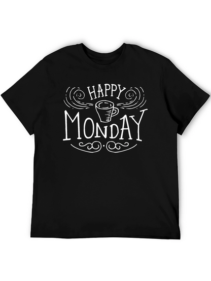 Happy Monday Coffee Graphic T-Shirt