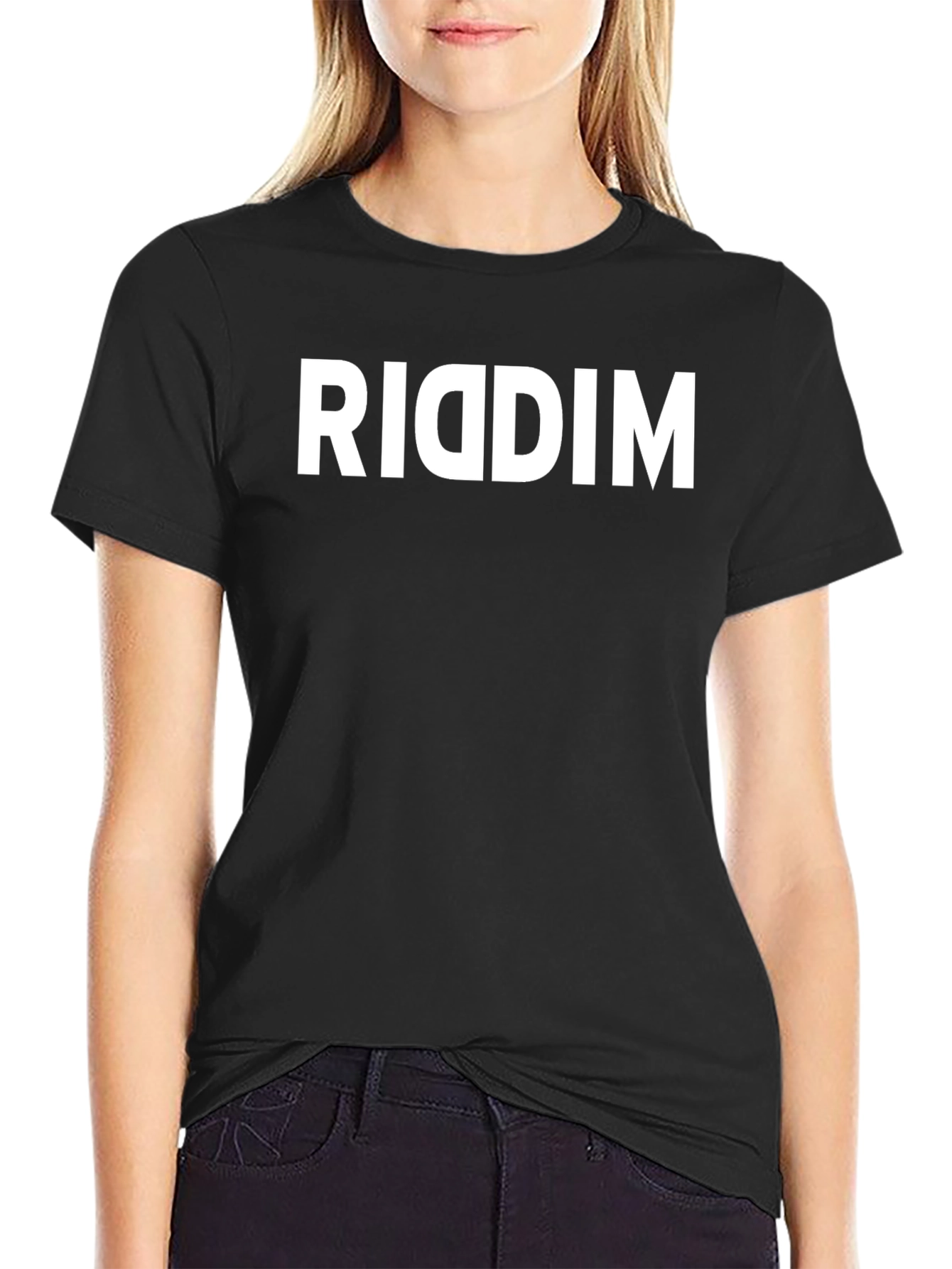 Riddim Black T-Shirt - Music Inspired Graphic Tee