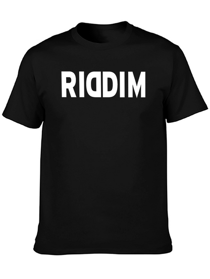 Riddim Black T-Shirt - Music Inspired Graphic Tee