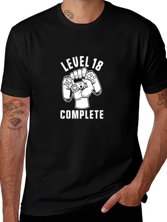 Level 18 Complete Gamer T-Shirt - Birthday Gift