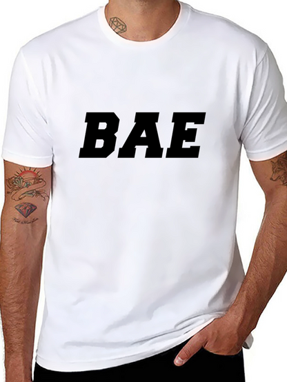 BAE Black Graphic Tee - Unisex Casual Top