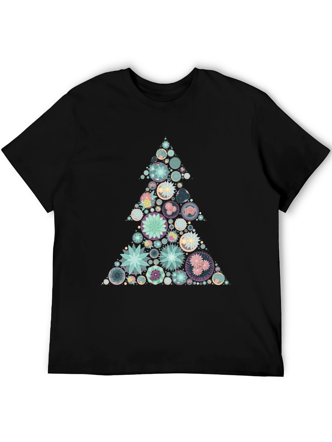 Geometric Christmas Tree Graphic Tee