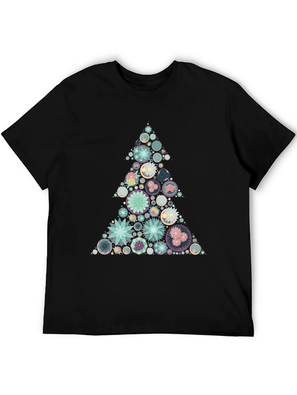 Geometric Christmas Tree Graphic Tee