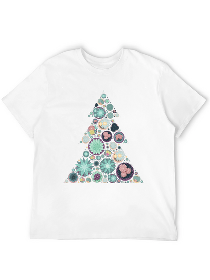Geometric Christmas Tree Graphic Tee