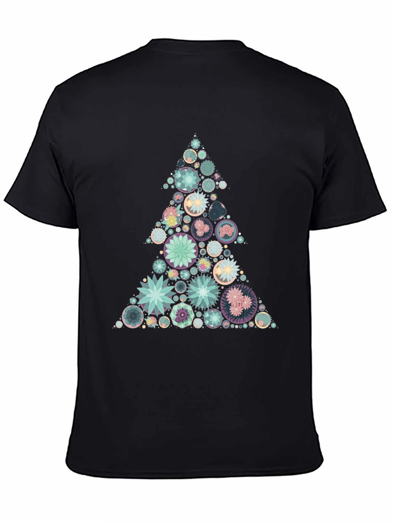 Geometric Christmas Tree Graphic Tee