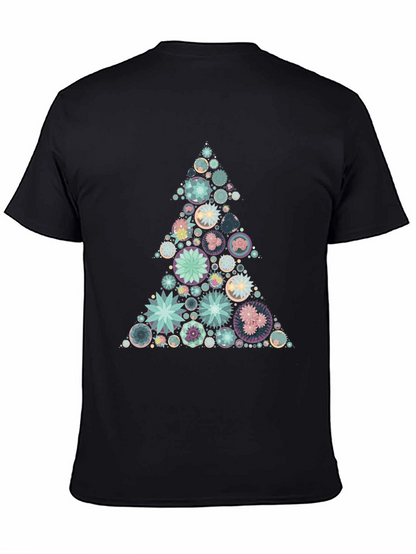 Geometric Christmas Tree Graphic Tee