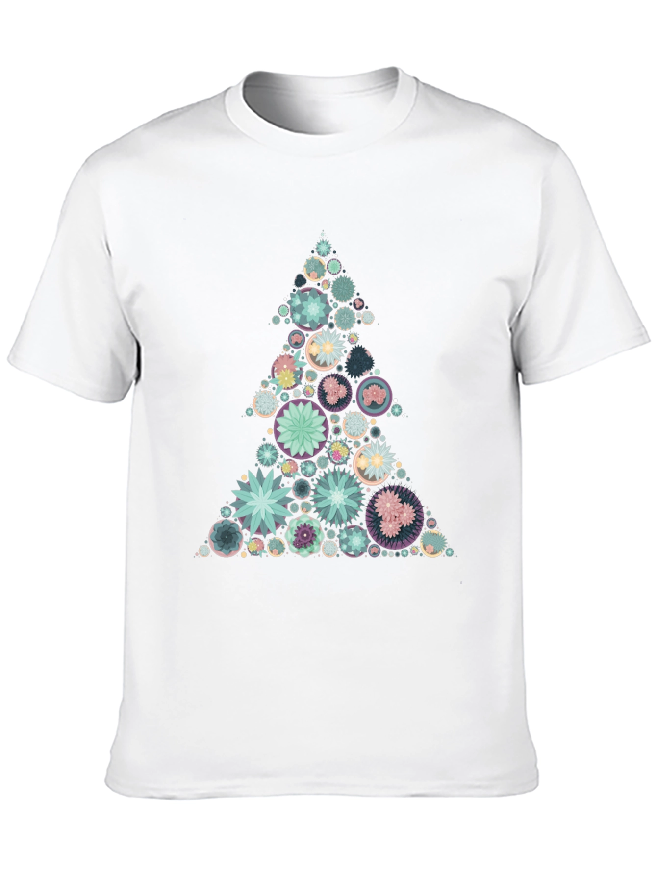 Geometric Christmas Tree Graphic Tee