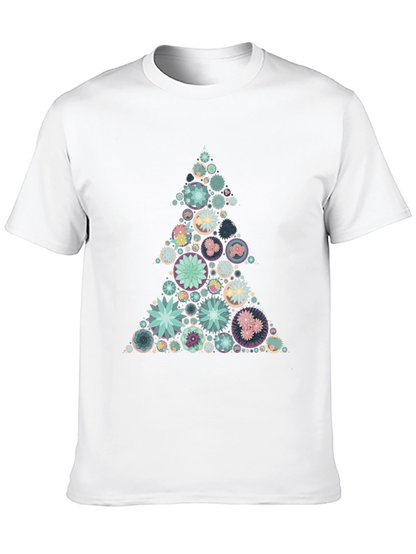 Geometric Christmas Tree Graphic Tee