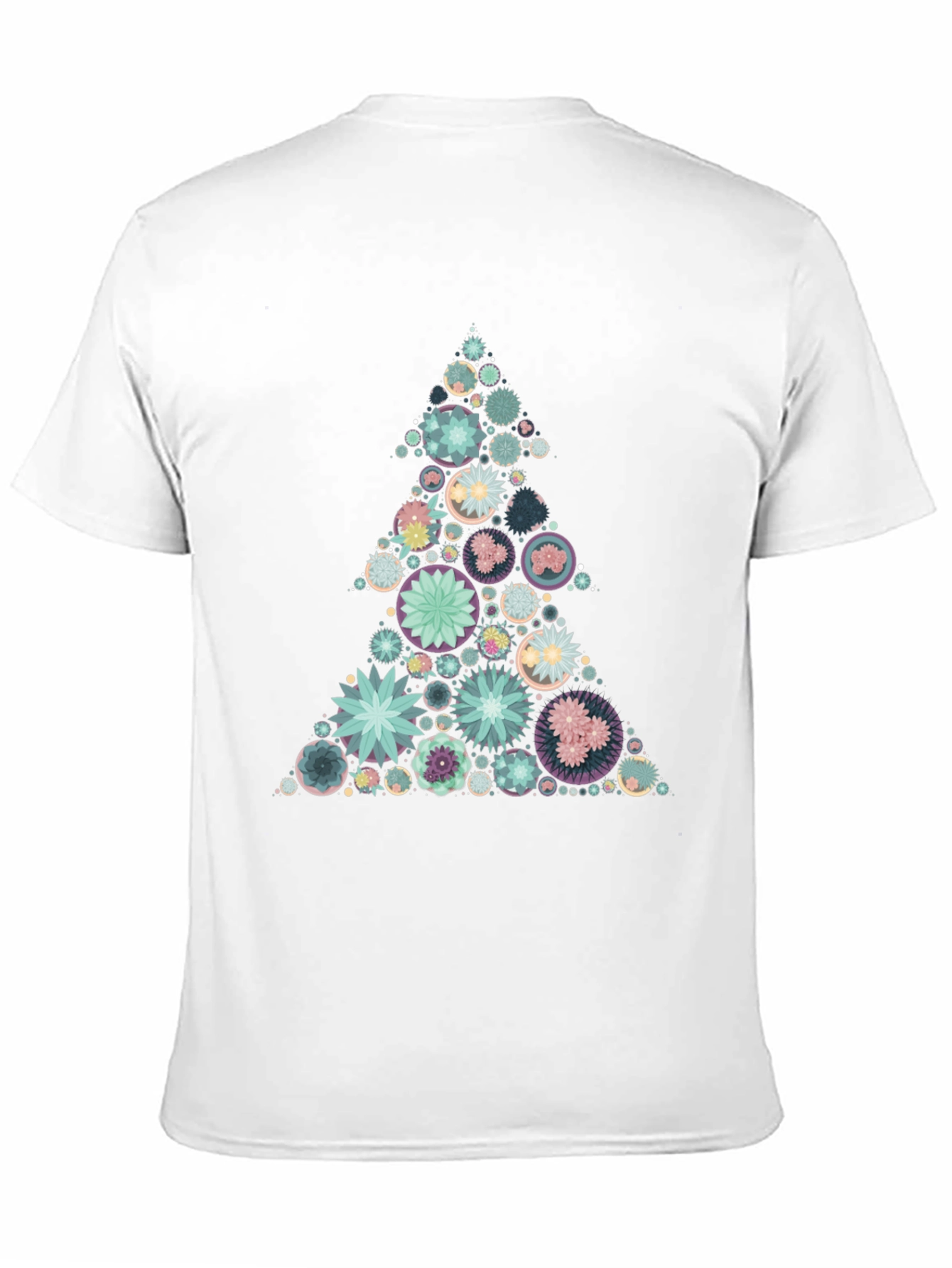 Geometric Christmas Tree Graphic Tee