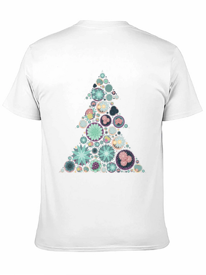 Geometric Christmas Tree Graphic Tee