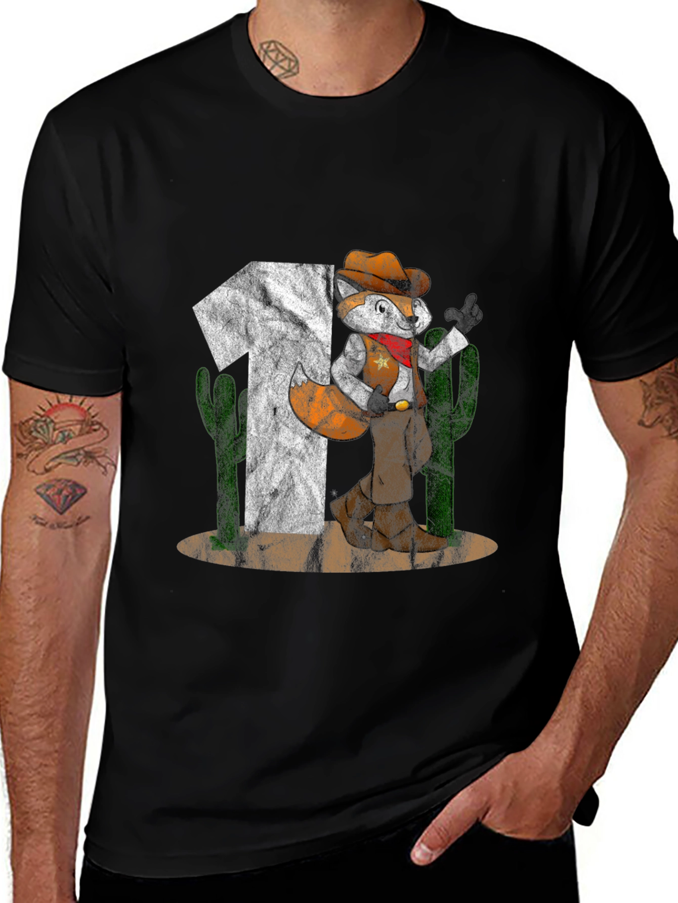 Cowboy Fox Graphic Tee