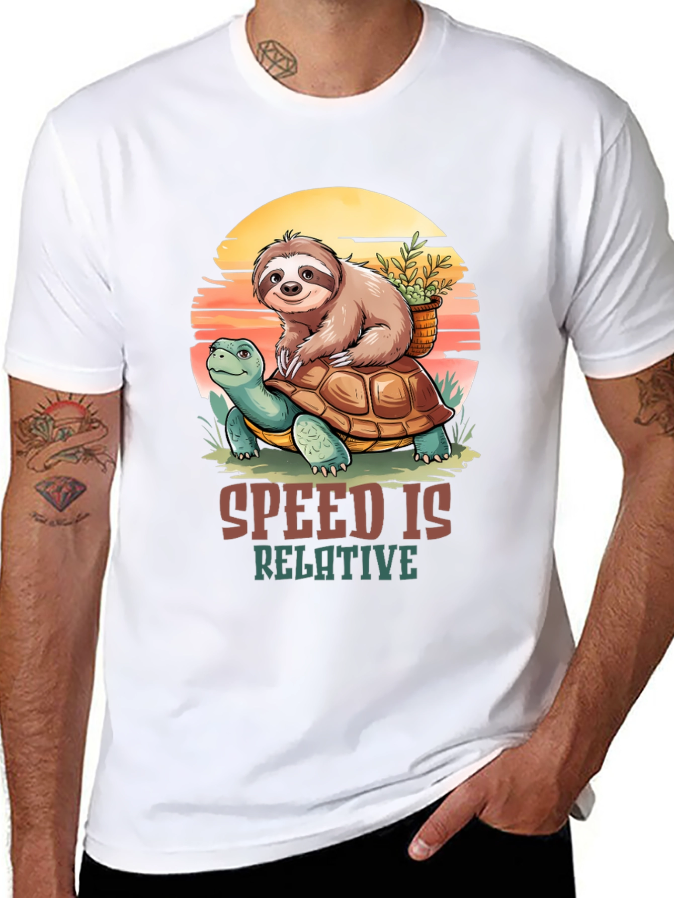 Sloth Turtle Speed is Relative T-Shirt