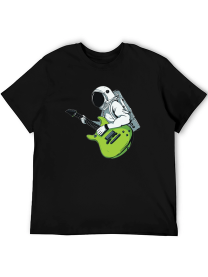 Astronaut Guitarist Graphic T-Shirt - Cool Space Tee