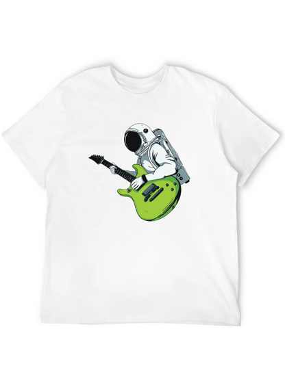 Astronaut Guitarist Graphic T-Shirt - Cool Space Tee