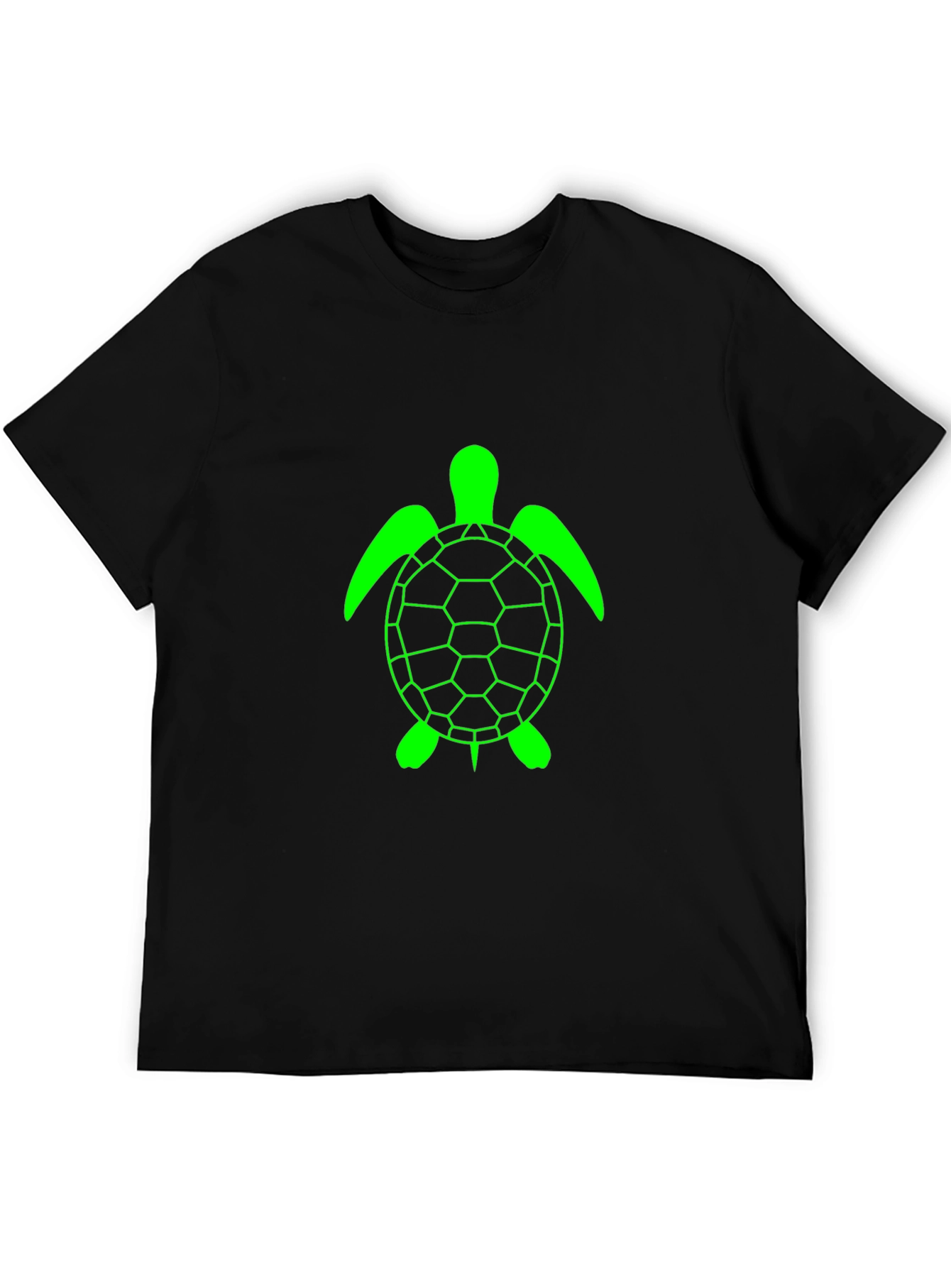 Black Turtle Graphic Tee - Casual Comfort