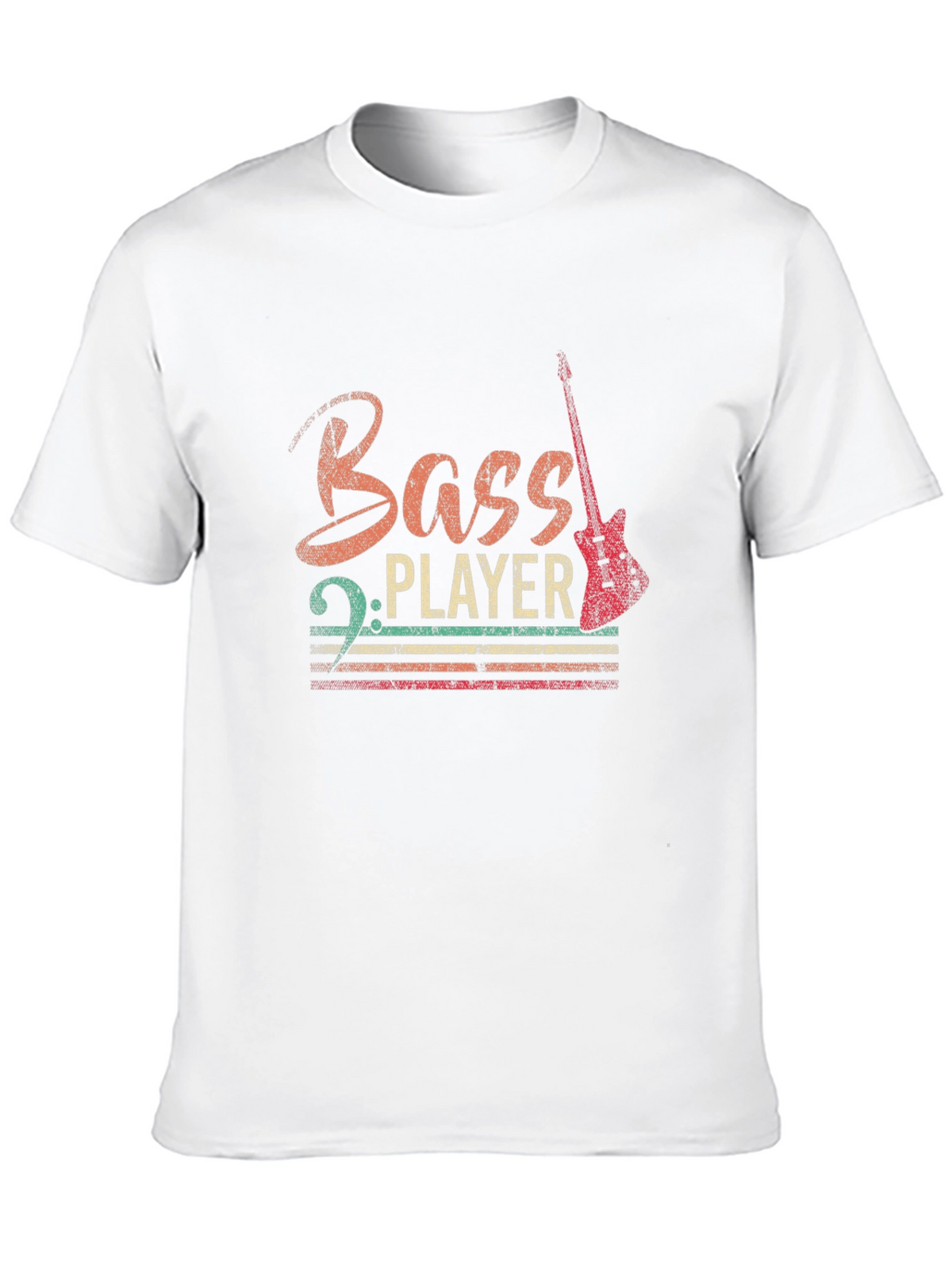 Bass Player Graphic Tee - Retro Style