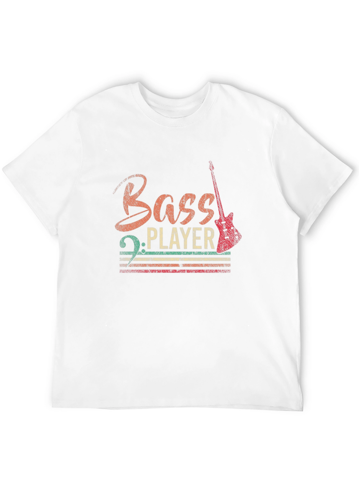 Bass Player Graphic Tee - Retro Style